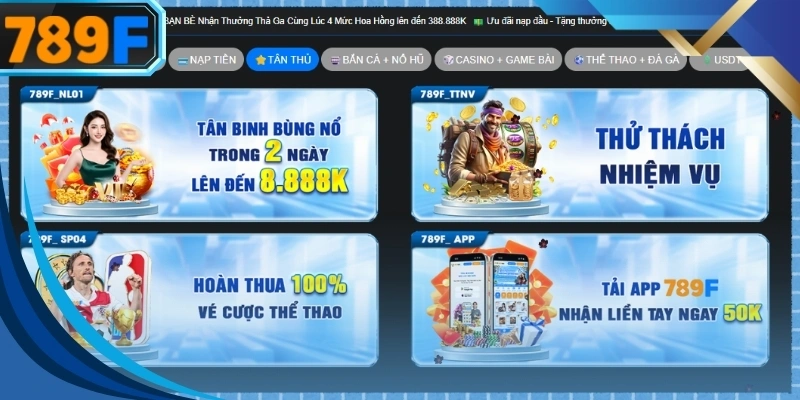 Chương trình tặng thưởng dành riêng cho người chơi vừa tham gia hệ thống